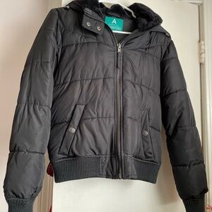 Aeropostale Black Puffer Jacket